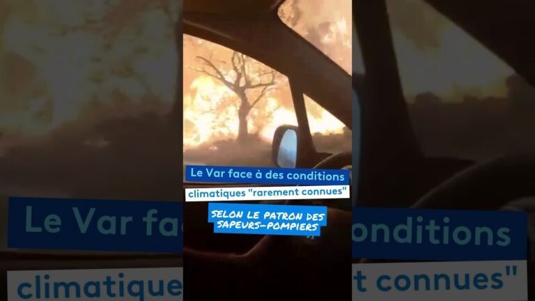 Le Var face à des conditions climatiques « rarement connues » selon le patron des sapeurs-pompiers