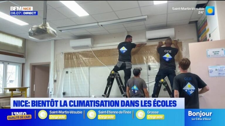Les travaux de climatisation se poursuivent dans les écoles niçoises avant la rentrée scolaire