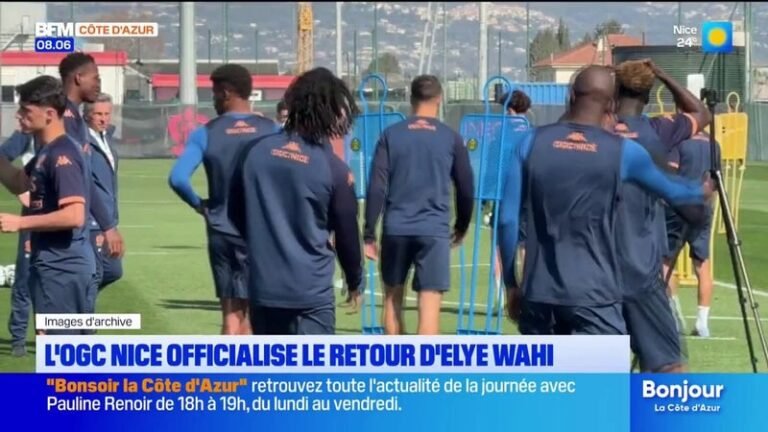 L’OGC Nice officialise le retour de son buteur Elye Wahi