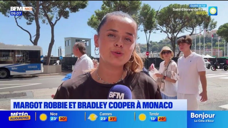 Margot Robbie et Badley Cooper à Monaco pour le tournage d&rsquo;un nouveau film