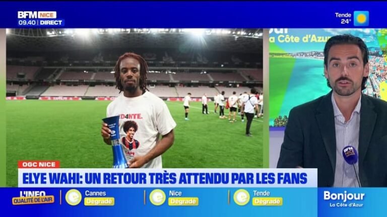 OGC Nice : Le retour d&rsquo;Elye Wahi tant attendu par les supporters niçois