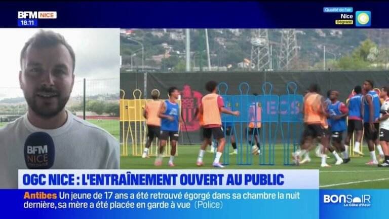 OGC Nice : l&rsquo;entraînement ouvert au public