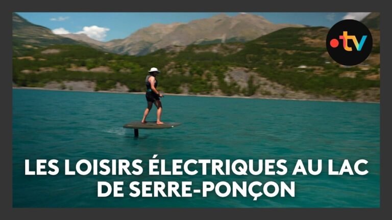 Pas de bruit, pas de pollution : les loisirs électriques au lac de Serre-Ponçon