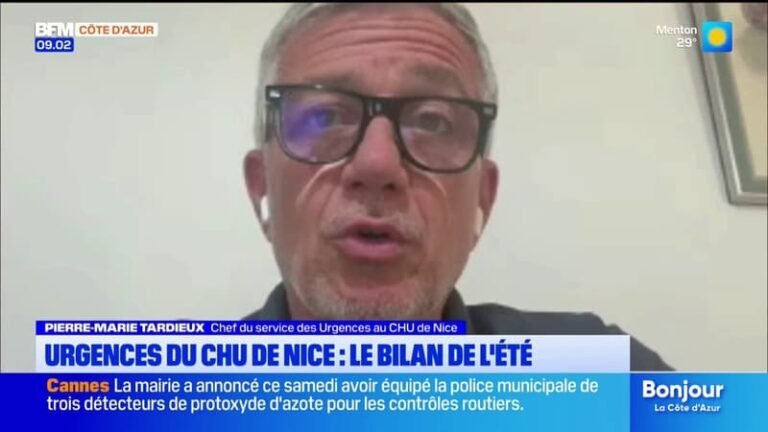 Pierre-Marie Tardieux fait le bilan de l&rsquo;été aux urgences du CHU de Nice