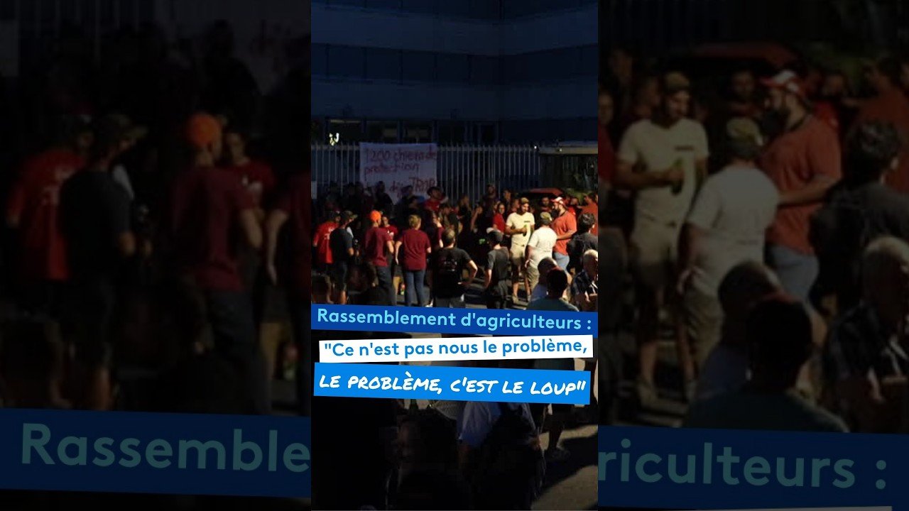 Rassemblement d&rsquo;agriculteurs : « Ce n&rsquo;est pas nous le problème, le problème, c&rsquo;est le loup »