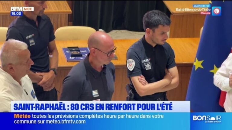 Saint-Raphaël : 80 CRS en renfort pour l&rsquo;été