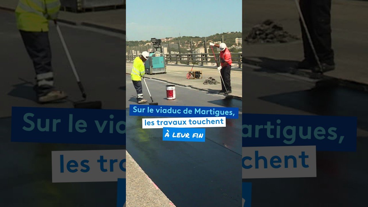 Sur le viaduc de Martigues, les travaux touchent à leur fin