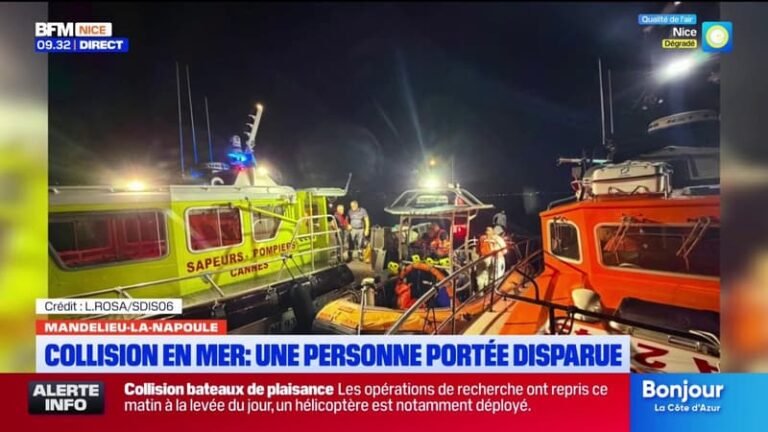 Une collision entre deux bateaux de plaisance fait 10 blessés, une personne toujours portée disparue