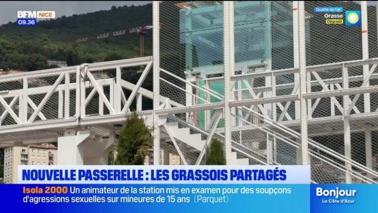 Une nouvelle passerelle à Grasse divise les habitants