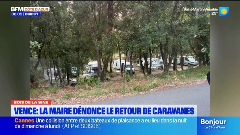 Vence : après avoir été évacuées en août, les caravanes sont de retour dans le bois de la Sine