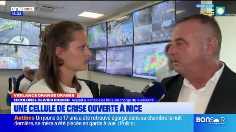 Vigilance orange orages : une cellule de crise ouverte à Nice