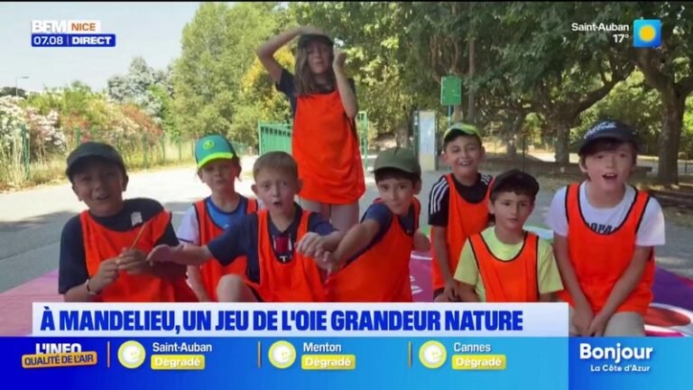 À Mandelieu, un jeu de l’oie grandeur nature pour donner aux jeunes le goût du sport