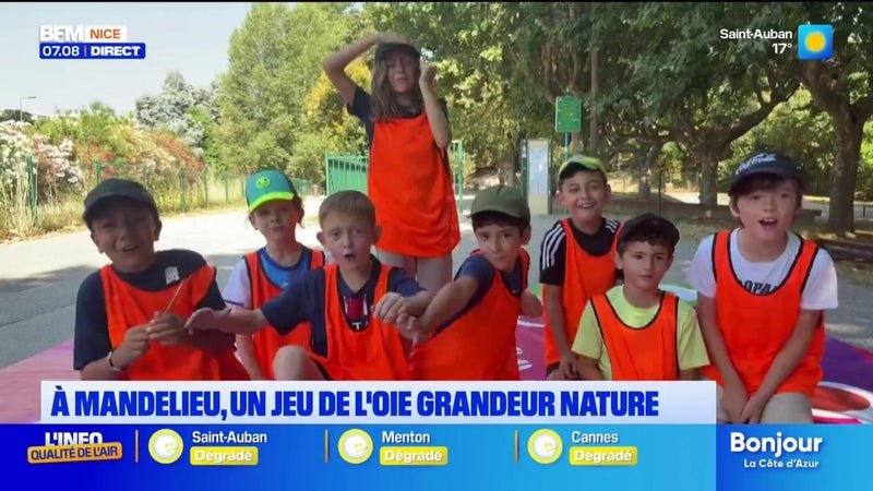 À Mandelieu, un jeu de l’oie grandeur nature pour donner aux jeunes le goût du sport