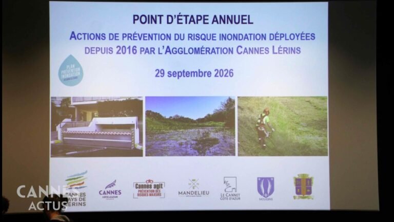 Actions de prévention du risque inondation dans le bassin cannois