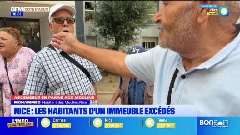 Ascenseurs en panne aux Moulins – Nice, les habitants d’un immeuble excédés