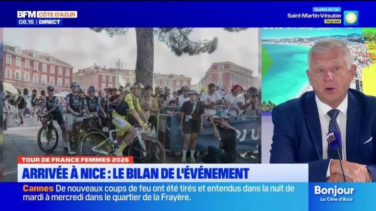 B.Kandel, adjoint en charge des sports à la ville de Nice dresse le bilan du Tour de France Femmes