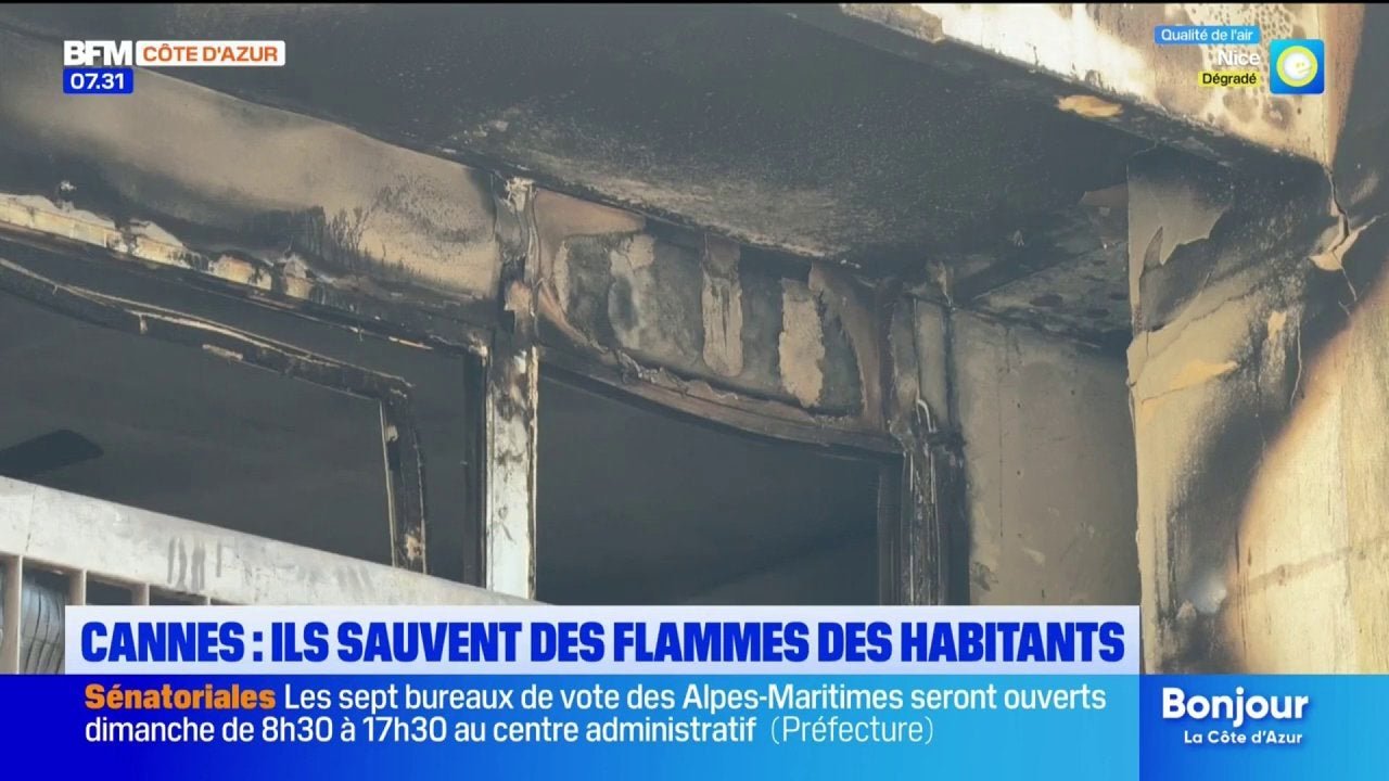 Cannes : ils sauvent des flammes des habitants
