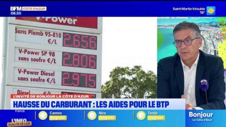 Carburants : le BTP 06 dénonce des aides « pas à la hauteur »