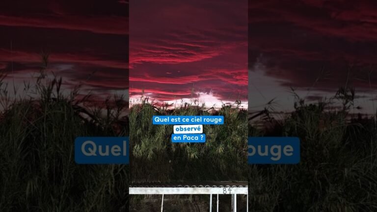 C&rsquo;est quoi ce ciel rouge observé  en Paca