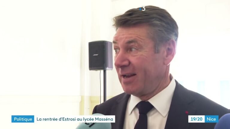 Christian Estrosi inaugure un internat à Nice, l’occasion d’un retour sur la scène politique ?