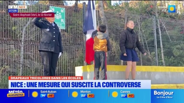 Drapeaux tricolores et marseillaise dans les écoles : à Nice, cette mesure suscite la controverse