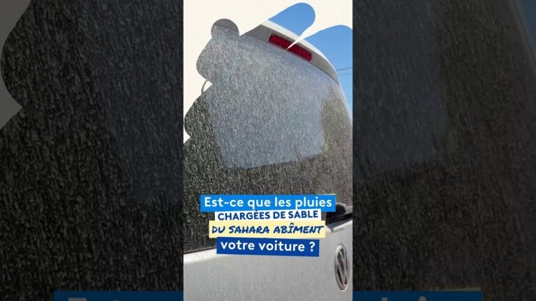 Est-ce que les pluies chargées de sable du Sahara abîment votre voiture ?