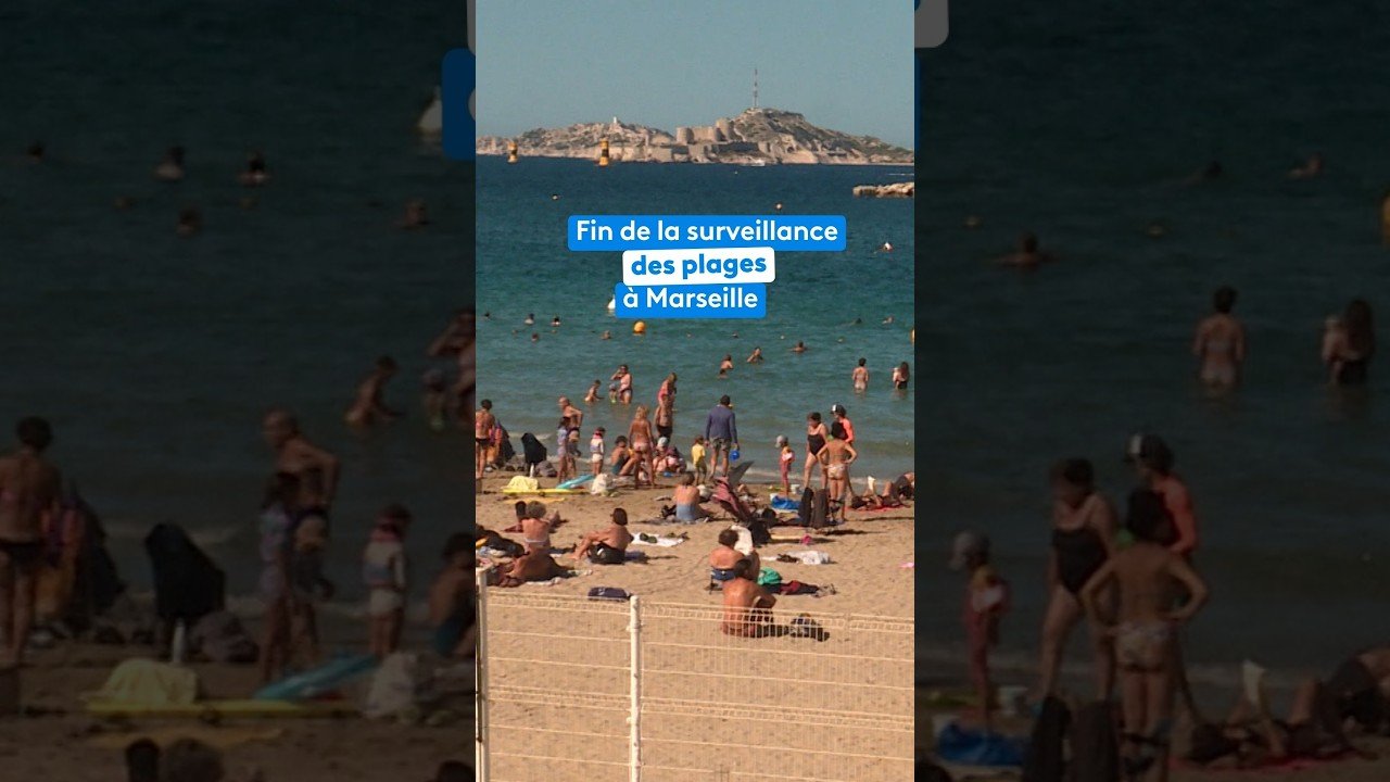 Fin de la surveillance de plages à Marseille