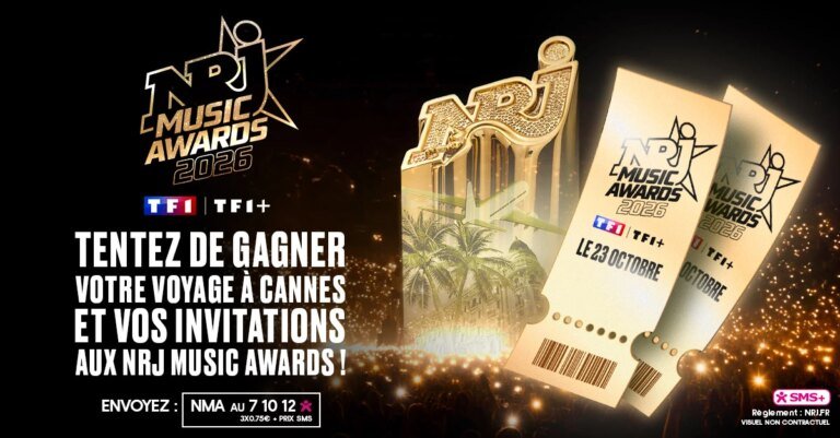 Gagnez votre voyage à Cannes et vos invitations pour les NRJ Music Awards 2026 !