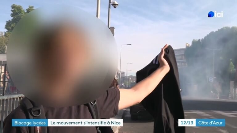 Gaz lacrymogènes, interpellations… Mobilisation agitée devant des lycées des Alpes-Maritimes