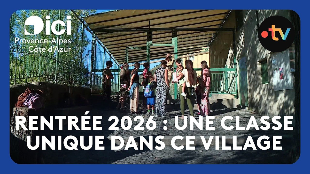 Grande rentrée dans une petite classe unique avec quatre niveaux dans ce village des Alpes-Maritimes