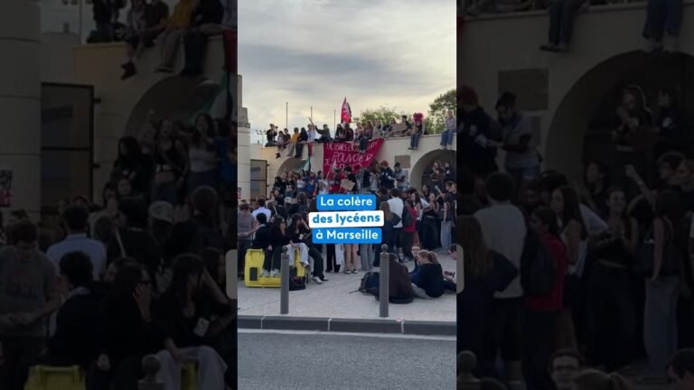 La colère des lycéens à Marseille