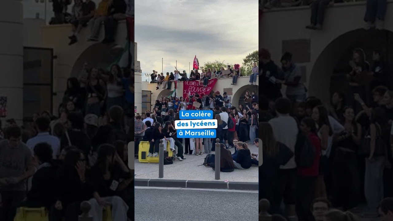 La colère des lycéens à Marseille