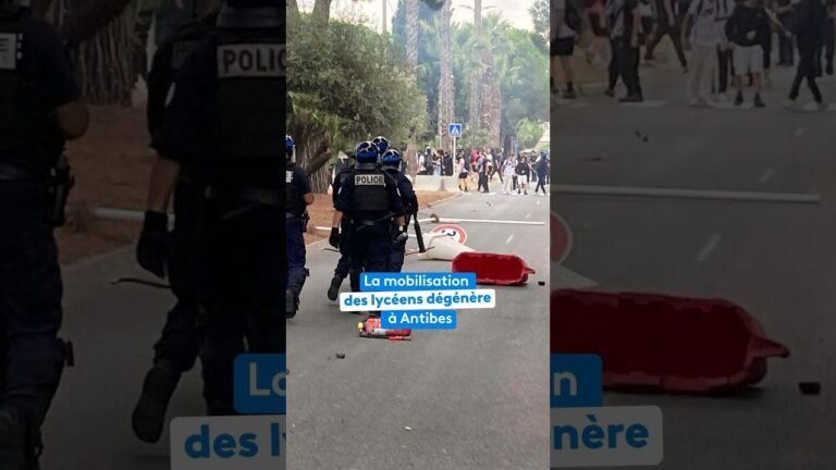 La mobilisation des lycéens dégénère à Antibes