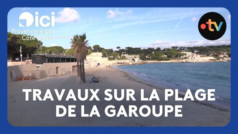 Le point sur les travaux de la plage de la Garoupe à Antibes