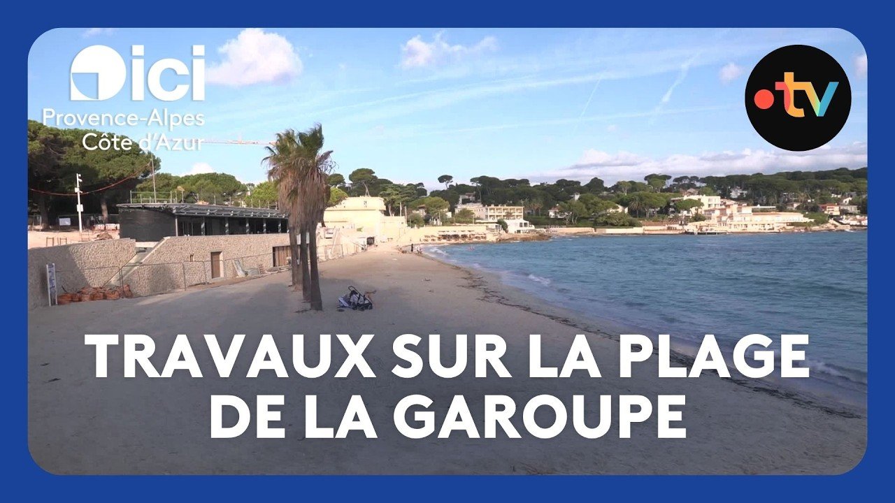 Le point sur les travaux de la plage de la Garoupe à Antibes