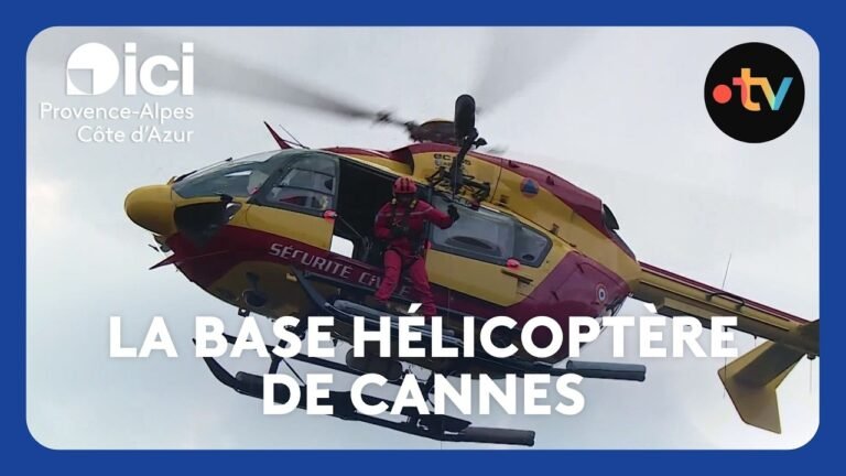 Les coulisses de la base hélicoptère de Cannes