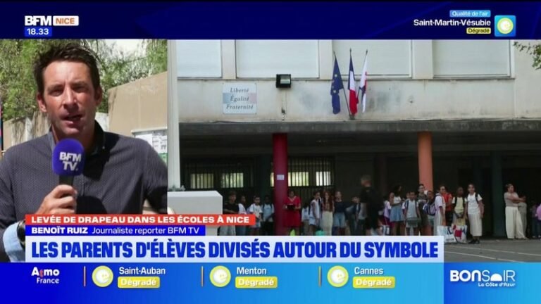 Levée du drapeau dans les écoles à Nice : les parents divisés