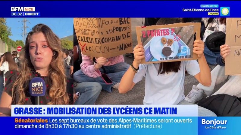 « Libérons-nous d&rsquo;un système qui nous étouffe »: des lycéens se mobilisent à Grasse