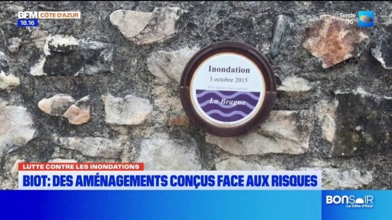 Lutte contre les inondations : à Biot, des aménagements conçus pour faire face aux risques