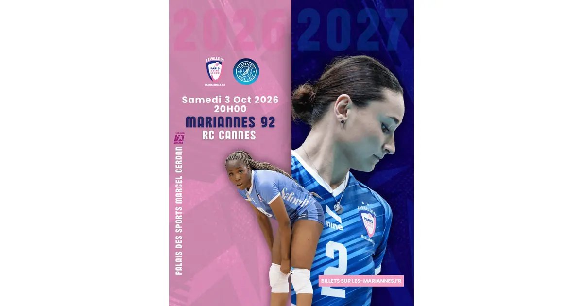 Mariannes 92 vs RC Cannes Levallois-Perret – Palais des Sports Marcel-Cerdan : date, horaires, tarifs