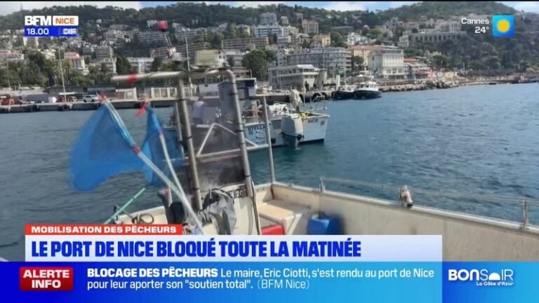 Mobilisation des pêcheurs – Le port de Nice bloqué toute la matinée