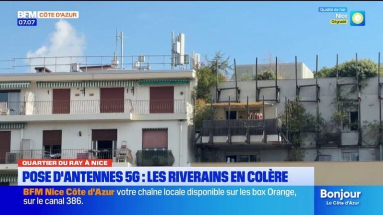 Nice : l’installation de nouvelles antennes 5G fait débat dans le quartier du Ray