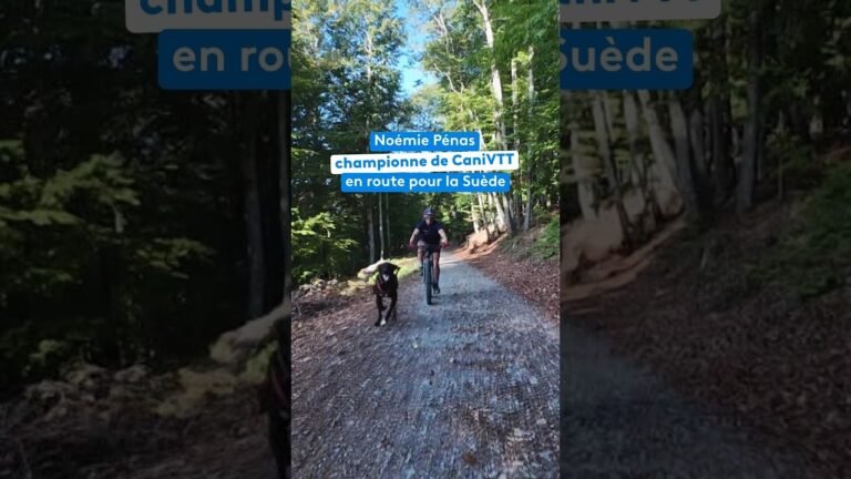 Noémie Pénas se prépare aux championnats d&rsquo;Europe de CaniVTT