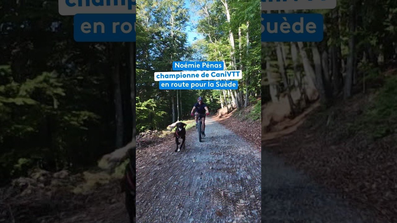 Noémie Pénas se prépare aux championnats d&rsquo;Europe de CaniVTT