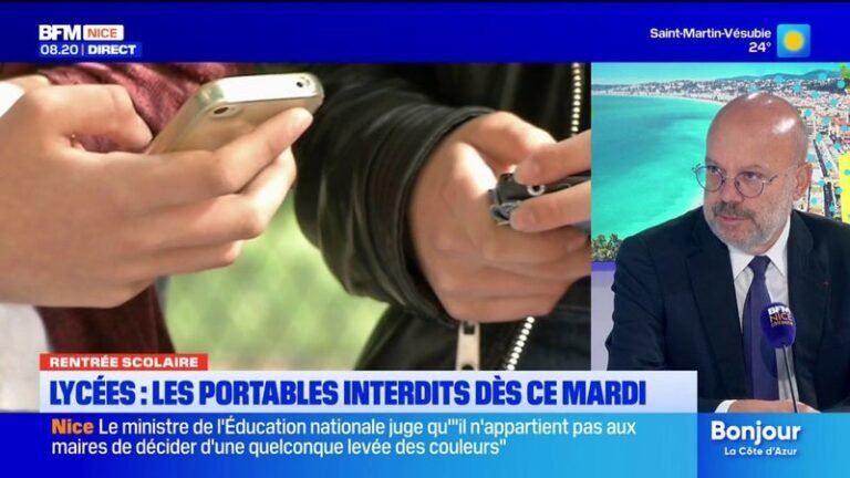 P. Pradal se réjouit de l&rsquo;interdiction du portable dans les lycées