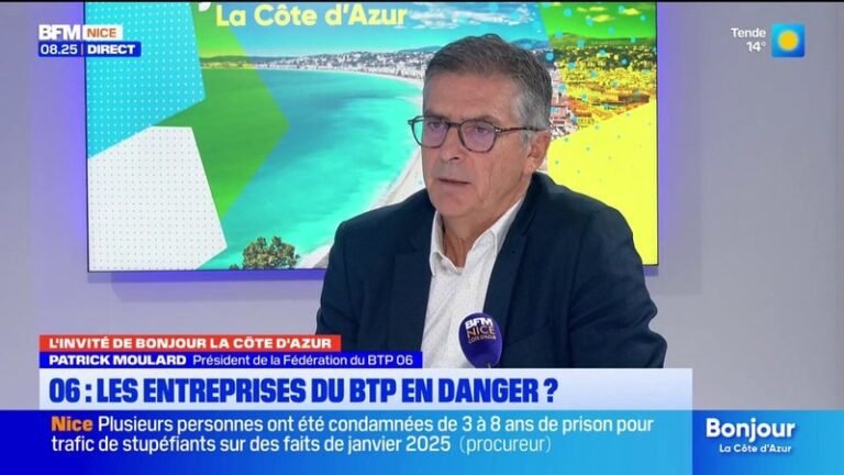 Patrick Moulard, président de la fédération de BTP 06 « On est dans le dure »