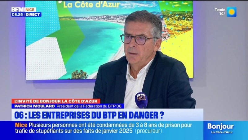 Patrick Moulard, président de la fédération de BTP 06 « On est dans le dure »