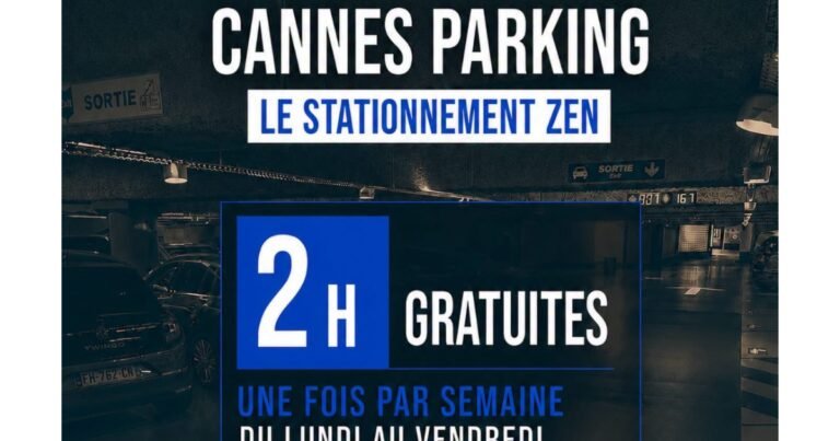Politique – À Cannes, deux heures de stationnement gratuit chaque jour au parking Commerces-République