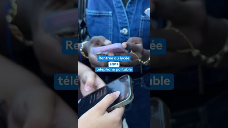 Rentrée au lycée sans téléphone portable