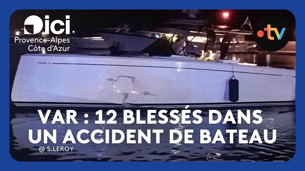 Un accident de bateau fait 12 blessés, dont une urgence absolue, dans le Var